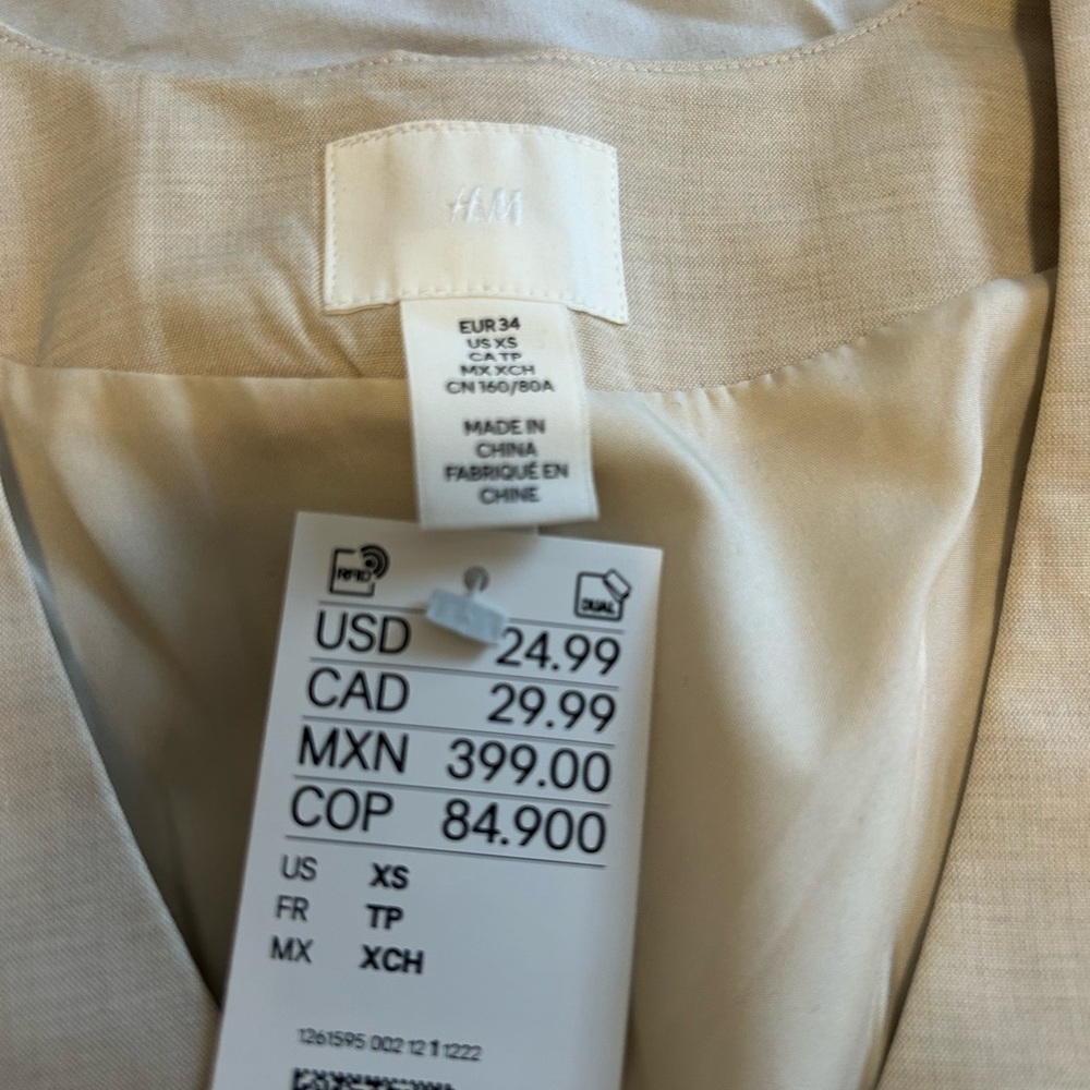 H&M Light Tan Vest